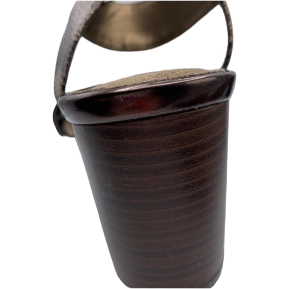 Aerosoles A2 Stacked Heel Sandal Womens' Bronze  Size 6.5 - Picture 6 of 6